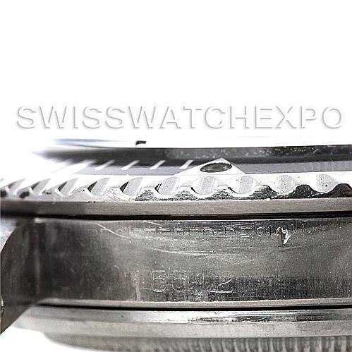 The image shows a side view close-up of the bezel and part of the case of a Rolex Vintage Collection 5512 Men's Stainless Steel Brown Dial 5512 Men's Stainless Steel Brown Dial watch.