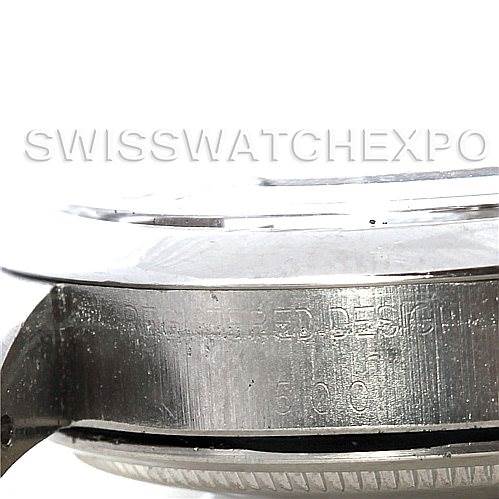 The image shows a close-up side view of the case side of a Vintage Collection Rolex watch.