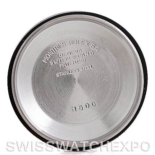 The image shows the inside case back of a Vintage Collection Rolex watch, model number 1500.