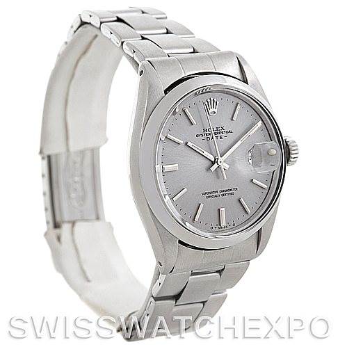 The Rolex Vintage Collection 1500 Men's Stainless Steel Silver Dial 1500 Men's Stainless Steel Silver Dial model is shown at an angle displaying the face, bezel, and partial bracelet.