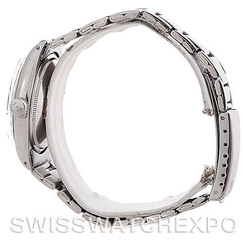 Side view of the Rolex Vintage Collection 1500 Men's Stainless Steel Silver Dial 1500 Men's Stainless Steel Silver Dial watch, showcasing the bracelet and case.