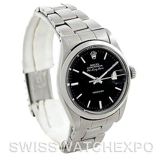 Vintage Rolex Air King Date Mens Steel Watch 5700 SwissWatchExpo