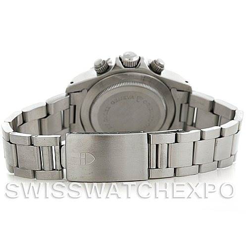 This image shows the back side and clasp of a Rolex Vintage Collection 79170 Men
s Stainless Steel Silver Dial 79170 Men
s Stainless Steel Silver Dial watch.