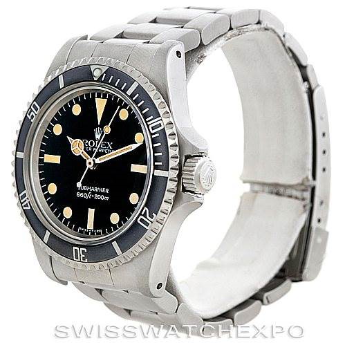 Rolex Submariner 5513 Vintage Stainless Steel Mens Watch SwissWatchExpo