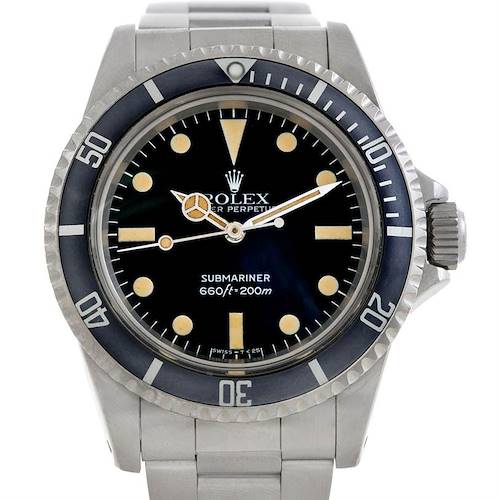 Photo of Rolex Submariner 5513 Vintage Stainless Steel Mens Watch