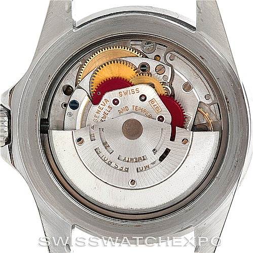 This image shows the internal movement mechanism of a Vintage Collection model by Rolex, viewed from the back.