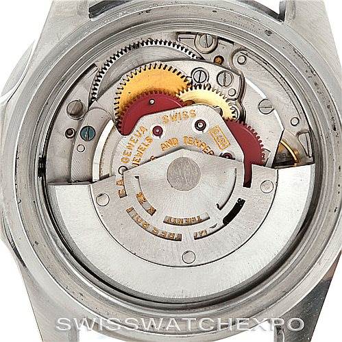 This image shows the internal mechanism of a Rolex Vintage Collection 1675 Men's Stainless Steel Black Dial 1675 Men's Stainless Steel Black Dial watch viewed from the back.