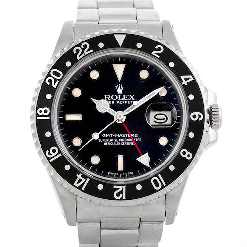 Photo of Rolex GMT Master Fat Lady 16760 Vintage Steel Mens Watch