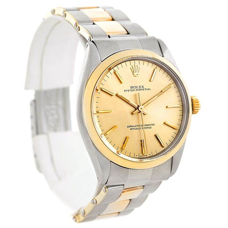 Rolex Vintage Men's Steel and 14K Yellow Gold Watch 1002 SwissWatchExpo
