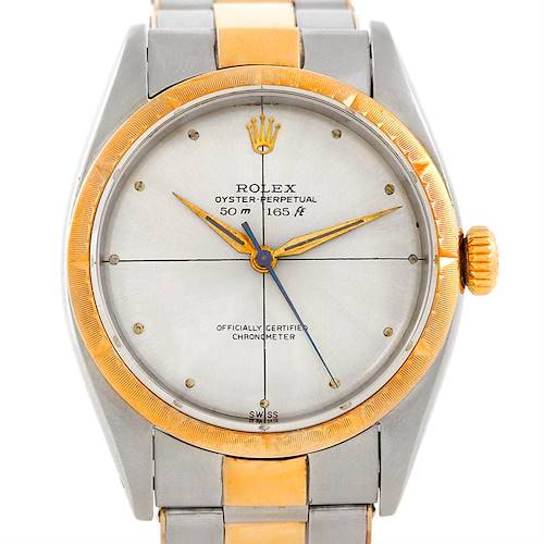 Photo of Rolex Vintage Mens Steel 14K Yellow Gold Zephyr Dial Watch 6582