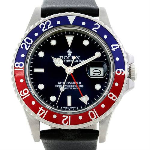 Photo of Rolex GMT Master Fat Lady Vintage Steel Mens Watch 16760