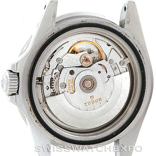The image shows the movement and inner mechanism viewed from the back of the Tudor Submariner 79090 Men's Stainless Steel Black Dial 79090 Men's Stainless Steel Black Dial watch.