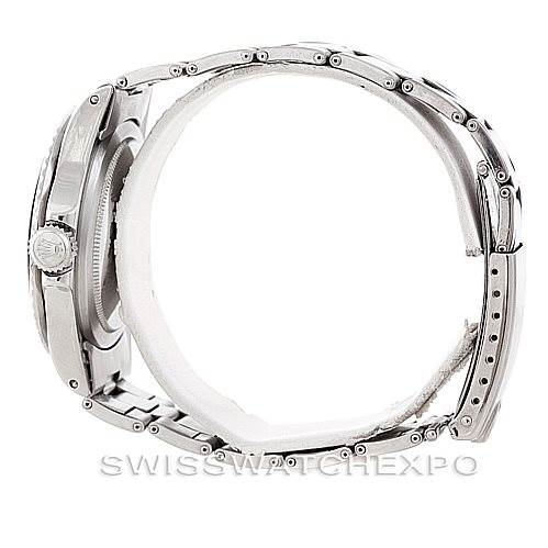 This image shows a side profile of a Rolex Vintage Collection 5512 Men
s Stainless Steel  5512 Men
s Stainless Steel  model, highlighting its case, crown, and bracelet.