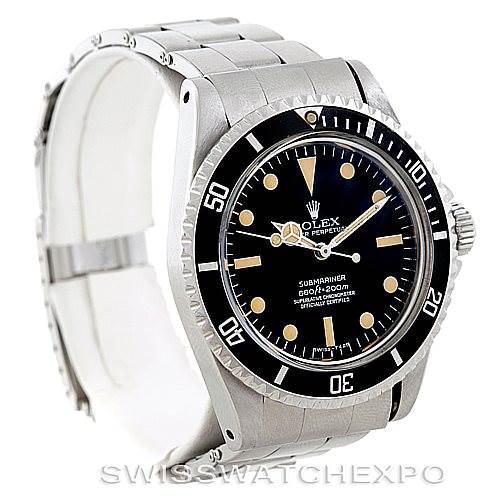 The Rolex Vintage Collection 5512 Men's Stainless Steel  5512 Men's Stainless Steel  model is shown at a front angle, displaying the watch face, bezel, crown, and bracelet.