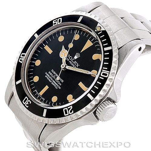 The Rolex Vintage Collection 5512 Men's Stainless Steel  5512 Men's Stainless Steel  model is shown at a front angle highlighting its dial, bezel, crown, and part of the bracelet.