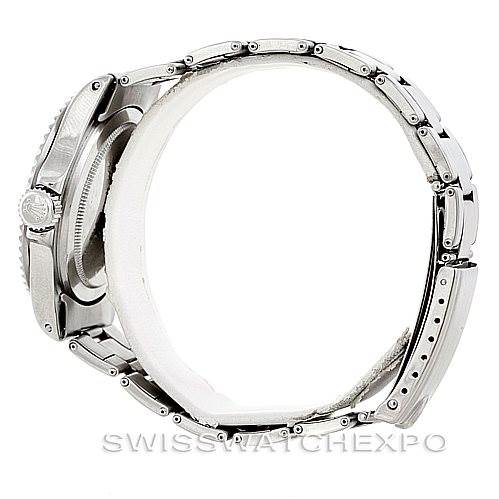 The image shows a side profile view of the Rolex Vintage Collection 5512 Men
s Stainless Steel  5512 Men
s Stainless Steel  model, highlighting the case, crown, and part of the bracelet.