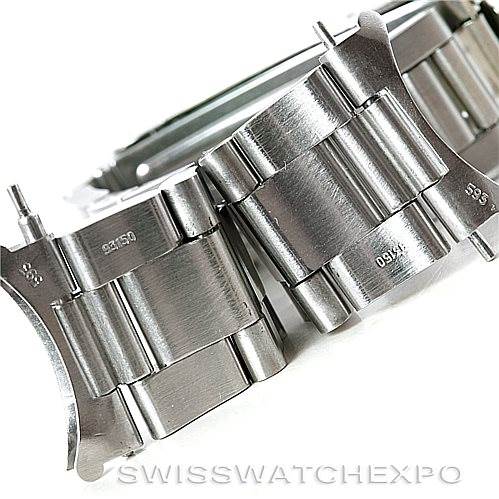 The image shows a close-up view of the bracelet links and clasp of a Rolex Vintage Collection 16800 Men's Stainless Steel Black Dial 16800 Men's Stainless Steel Black Dial watch.
