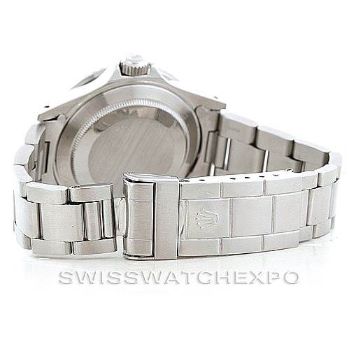 This image shows the back and bracelet clasp of a Rolex Vintage Collection 16800 Men's Stainless Steel Black Dial 16800 Men's Stainless Steel Black Dial model watch.