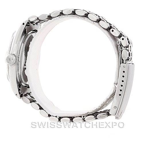 The image shows a side profile view of a Vintage Collection model watch by Rolex, focusing on the bracelet and case.