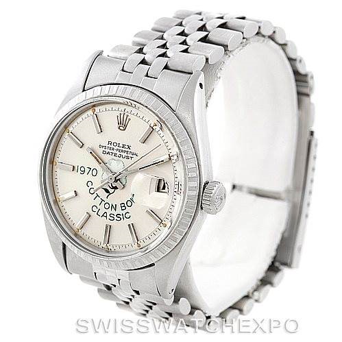 Rolex Datejust Cotton Bowl Vintage Mens Steel Watch 1603 SwissWatchExpo
