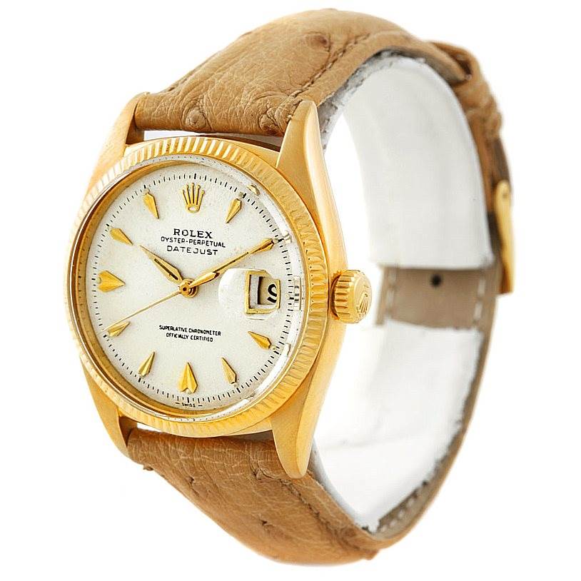 Rolex Oyster Perpetual 18K Yellow Gold Vintage Watch 6605 | SwissWatchExpo