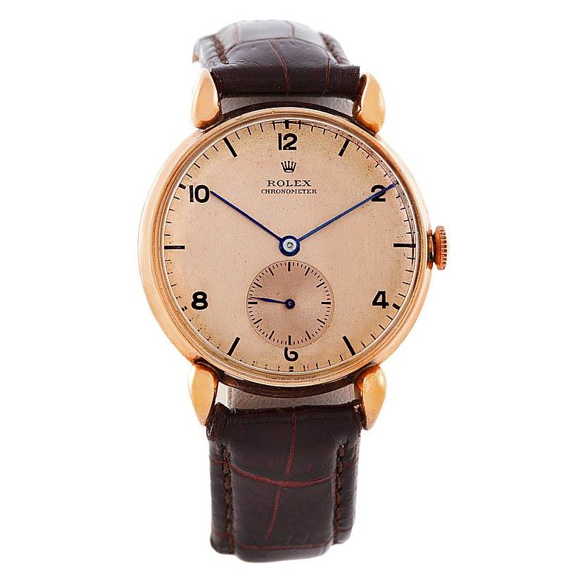 Rolex 14K Rose Gold Teardrop Lugs Vintage Watch 4273 | SwissWatchExpo