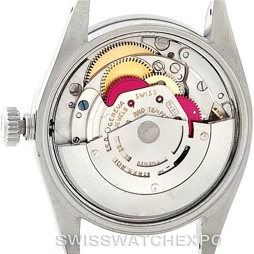 This image shows the internal mechanical components and movement of the Rolex Vintage Collection 1501 Men's Stainless Steel Grey Dial 1501 Men's Stainless Steel Grey Dial watch from a back angle.