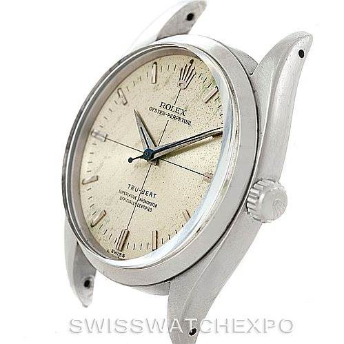 Rolex Oyster Perpetual True Beat Vintage Steel Watch 6556 SwissWatchExpo