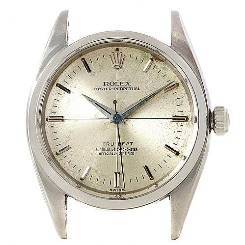 Rolex Oyster Perpetual True Beat Vintage Steel Watch 6556 Swisswatchexpo