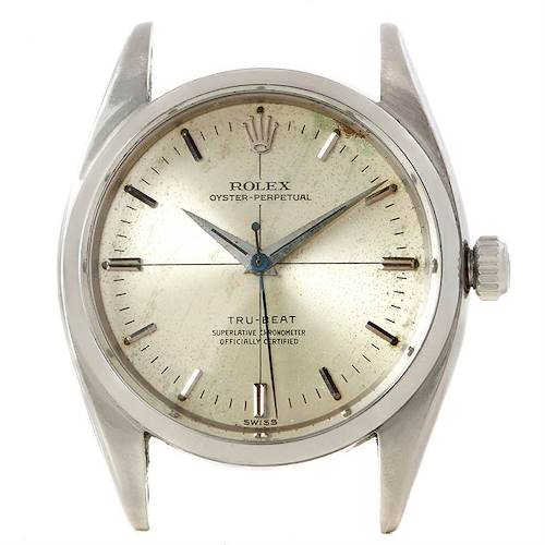 Photo of Rolex Oyster Perpetual True Beat Vintage Steel Watch 6556