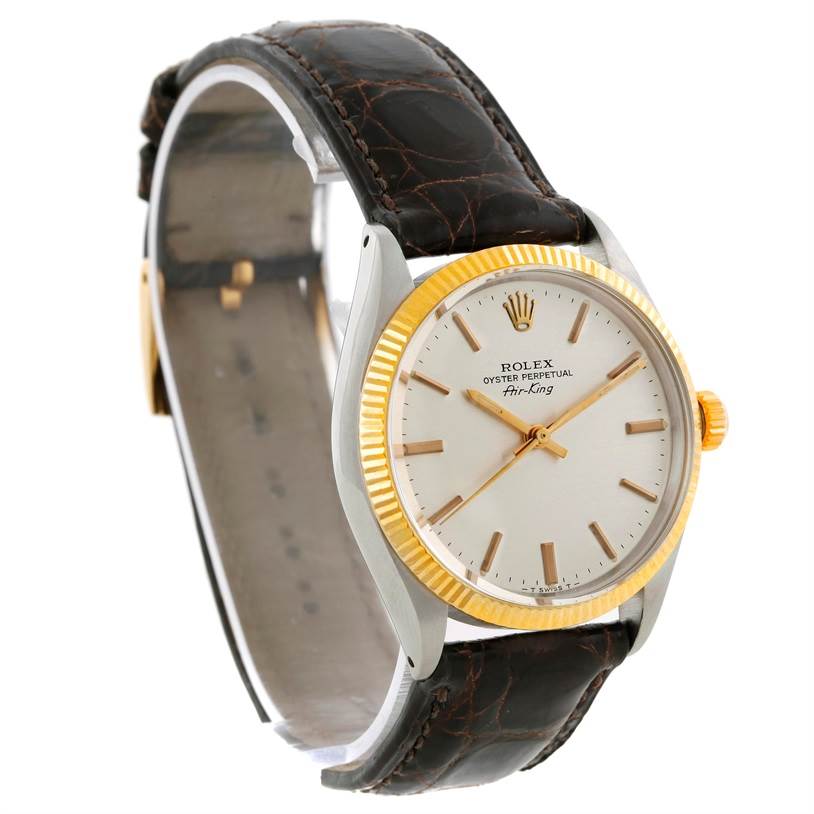 Rolex Airking Vintage Steel Yellow Gold Watch 5501 | SwissWatchExpo