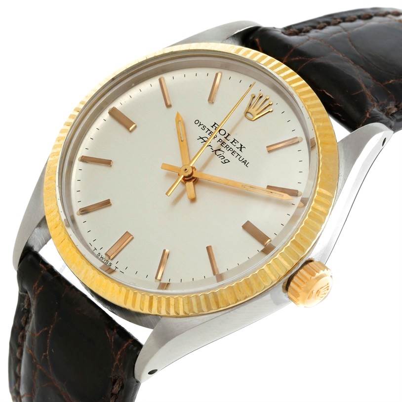 Rolex Airking Vintage Steel Yellow Gold Watch 5501 | SwissWatchExpo