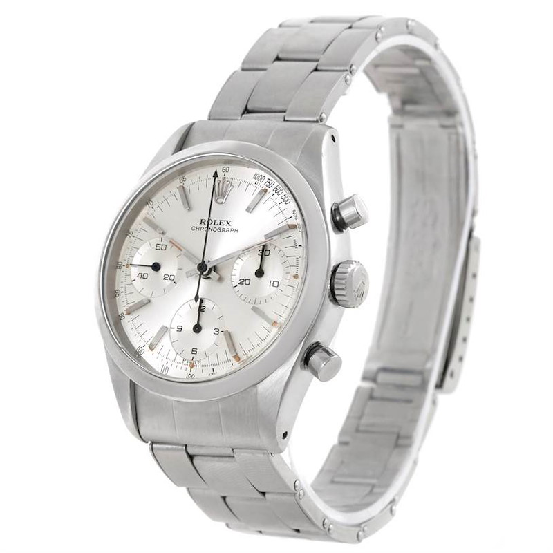Rolex Chronograph Pre Daytona Vintage Stainless Steel Watch 6238 SwissWatchExpo