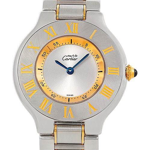 Cartier Must 21 Steel and Gold Ladies Watch W10073R6 | SwissWatchExpo