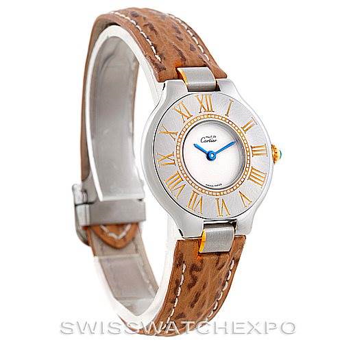 Cartier Must 21 Steel and Gold Ladies Watch W1007323 SwissWatchExpo