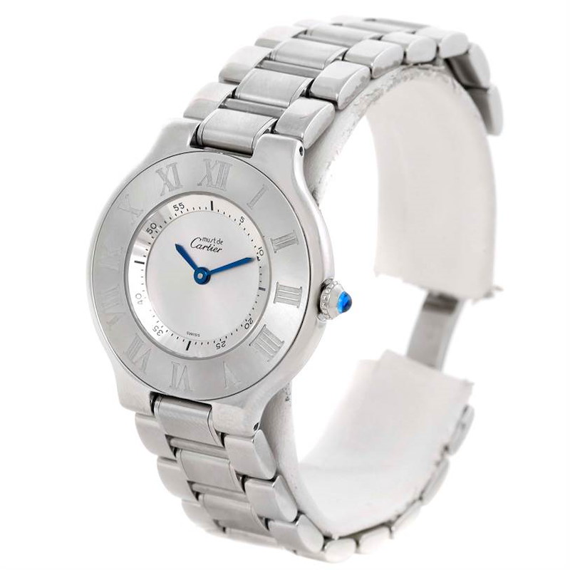 Cartier Must 21 Stainless Steel Ladies Watch W10109T2 SwissWatchExpo