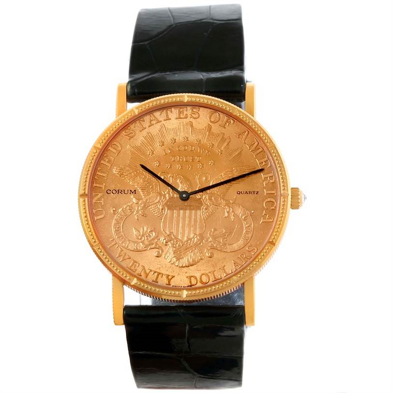 gold coin watch