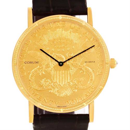 Photo of Corum 20 Dollars Double Eagle Yellow Gold Coin Year 1904 Watch