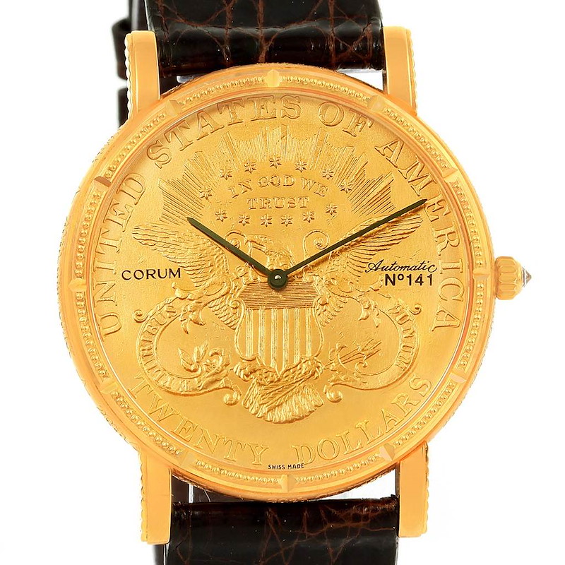 Corum 20 Dollars Yellow Gold Coin 20th Century Celebration Automatic LE Watch SwissWatchExpo