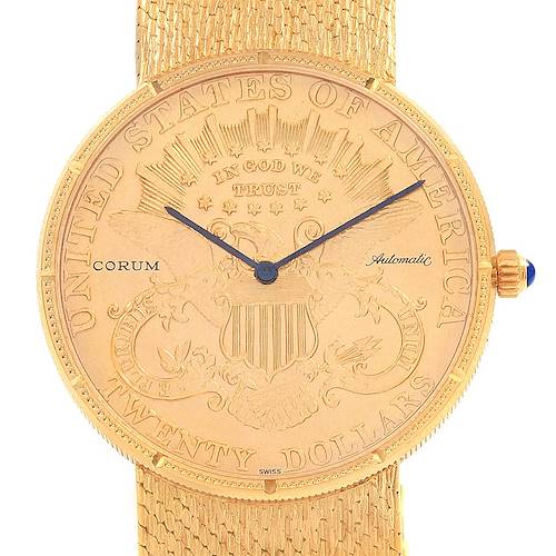 Photo of Corum 20 Dollars Double Eagle Yellow Gold Coin Year 1895 Automatic Watch