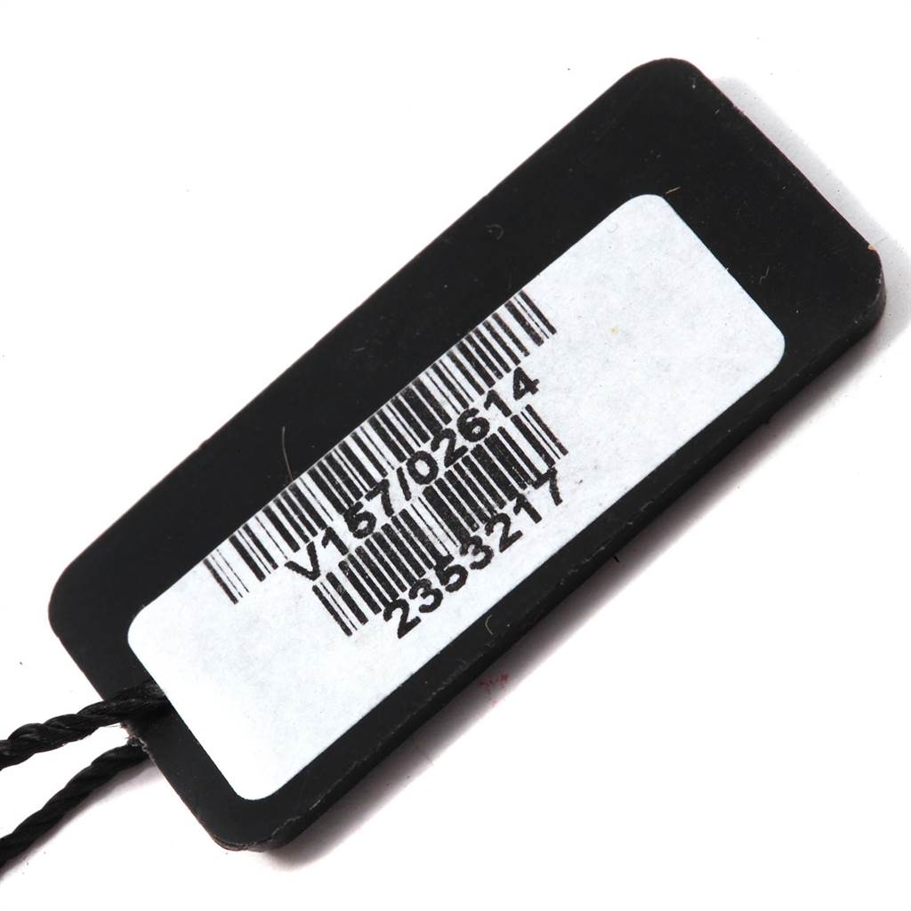 This image shows a barcode tag for the Corum Heritage V157/02614 Men's Stainless Steel Silver Dial V157/02614 Men's Stainless Steel Silver Dial model watch, viewed from the front.
