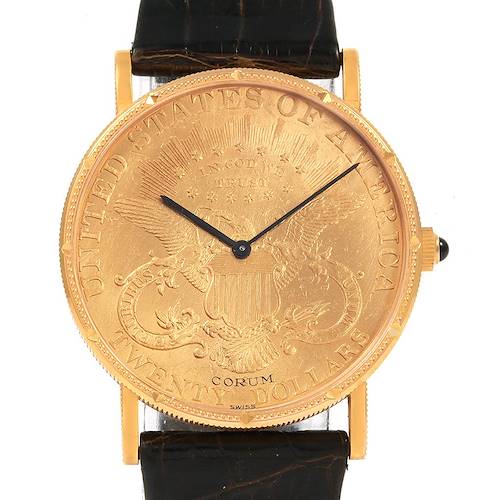 Photo of Corum 20 Dollars Double Eagle Yellow Gold Coin Manual Mens Watch