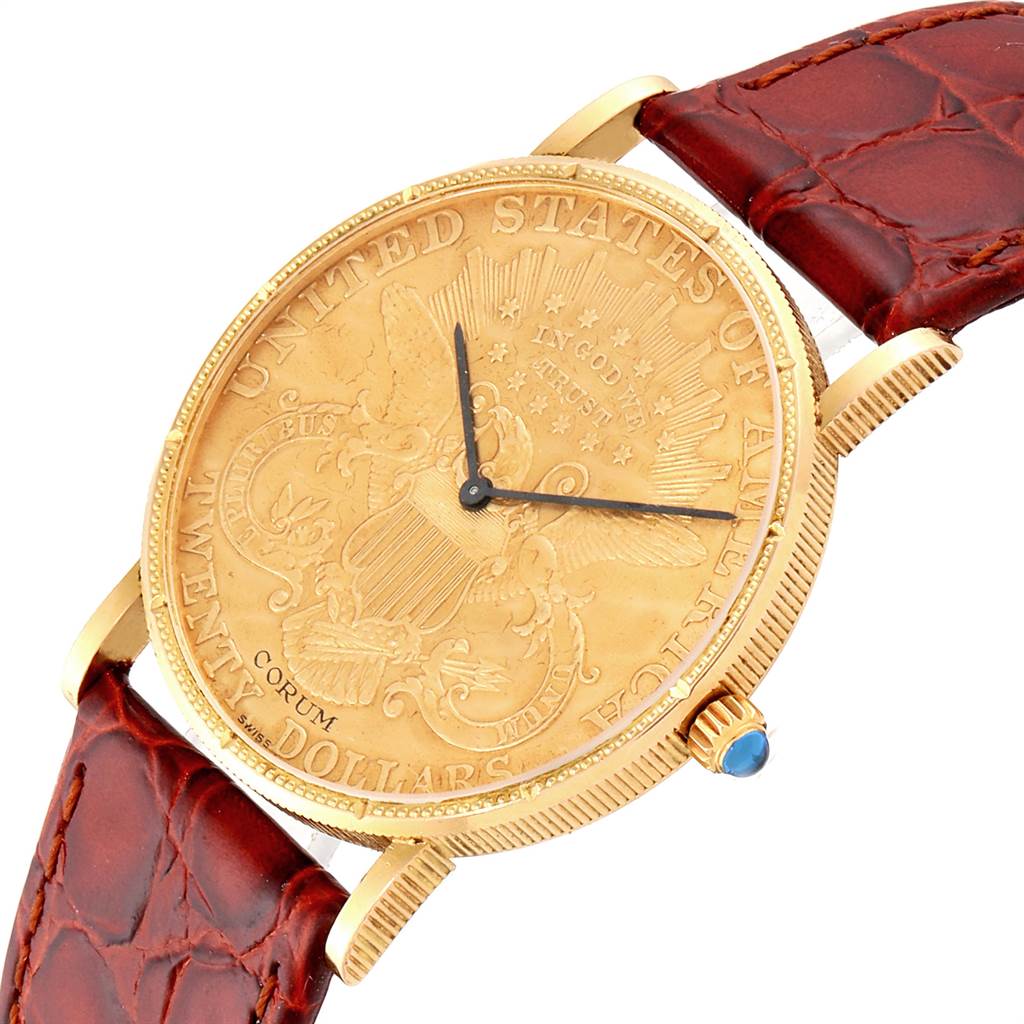 gold coin watch
