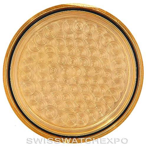 This image shows the dial of the Corum Coin Watch Men's Yellow Gold Black Dial Men's Yellow Gold Black Dial model from a top-down angle, highlighting its intricate coin-like design.