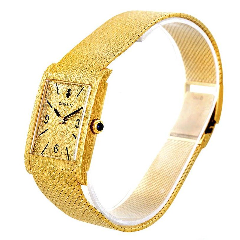 Corum Vintage 18K Yellow Gold Mens Watch 8764 SwissWatchExpo