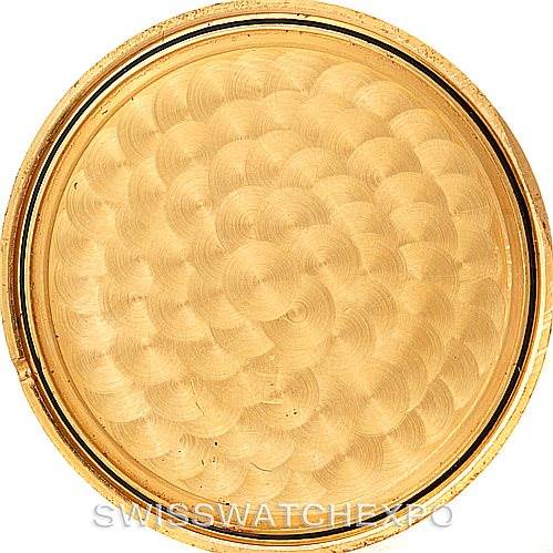 This image shows the inner case back of a Corum Coin Watch Men's Yellow Gold Black Dial Men's Yellow Gold Black Dial, viewed from directly above.