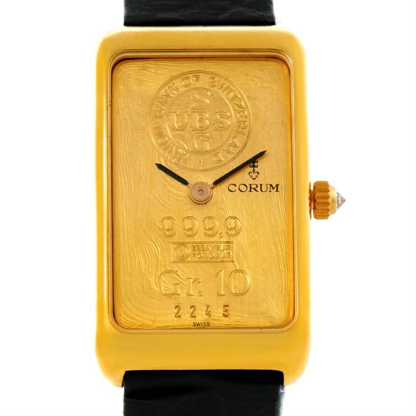 Corum 18K Yellow Gold 10 Gram Ingot 999.9 Mechanical Ladies Watch