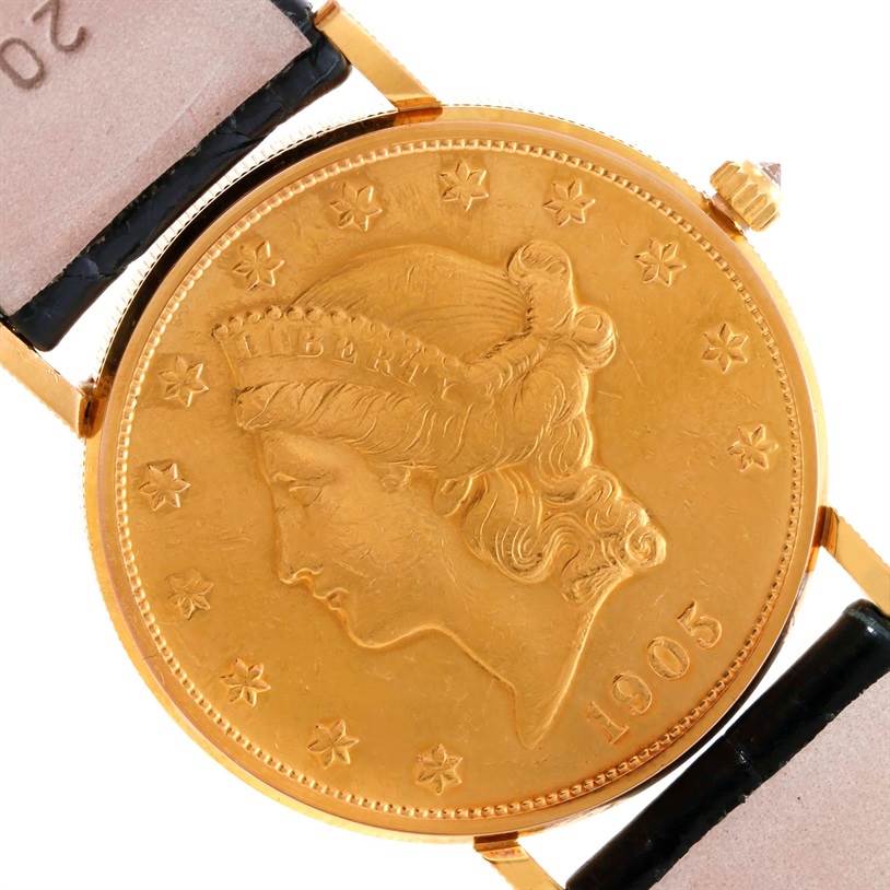 corum 20 gold coin watch self wind austria