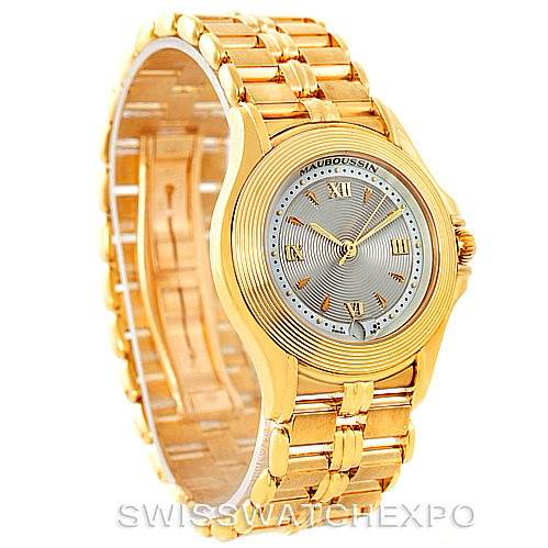 Mauboussin 18K Yellow Gold Mother of Pearl Ladies Watch 02368 SwissWatchExpo