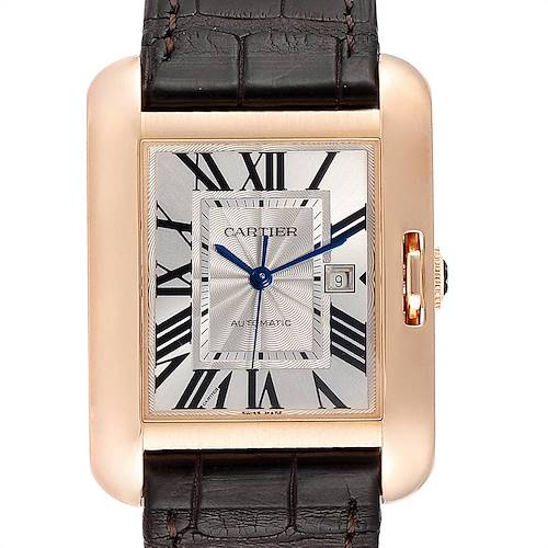 Photo of Cartier Tank Anglaise Rose Gold Brown Strap Ladies Watch W5310005
